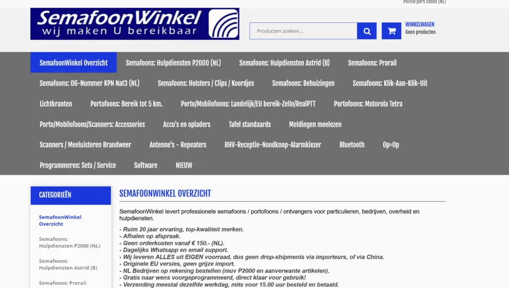 Semafoonwinkel_scannerluisteren.nl - scannerluisteren.nl Semafoonwinkel_scannerluisteren