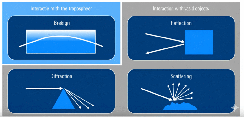 Afbeelding om de diverse radiosignaal reflecties aan te tonen_scannerluisterennl